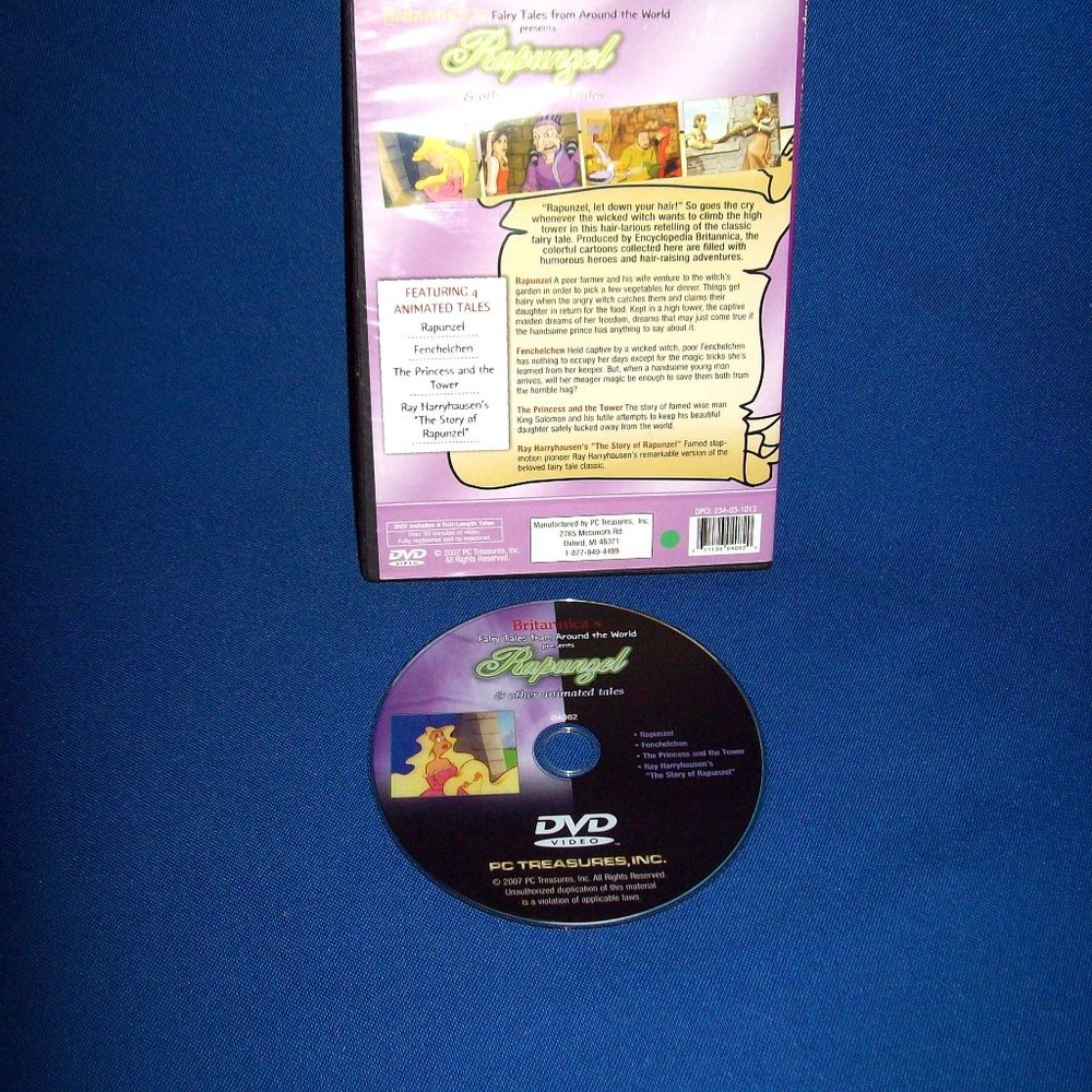 BRITANNICA: RAPUNZEL & OTHER ANIMATED TALES DVD, 4 CLASSIC TALES